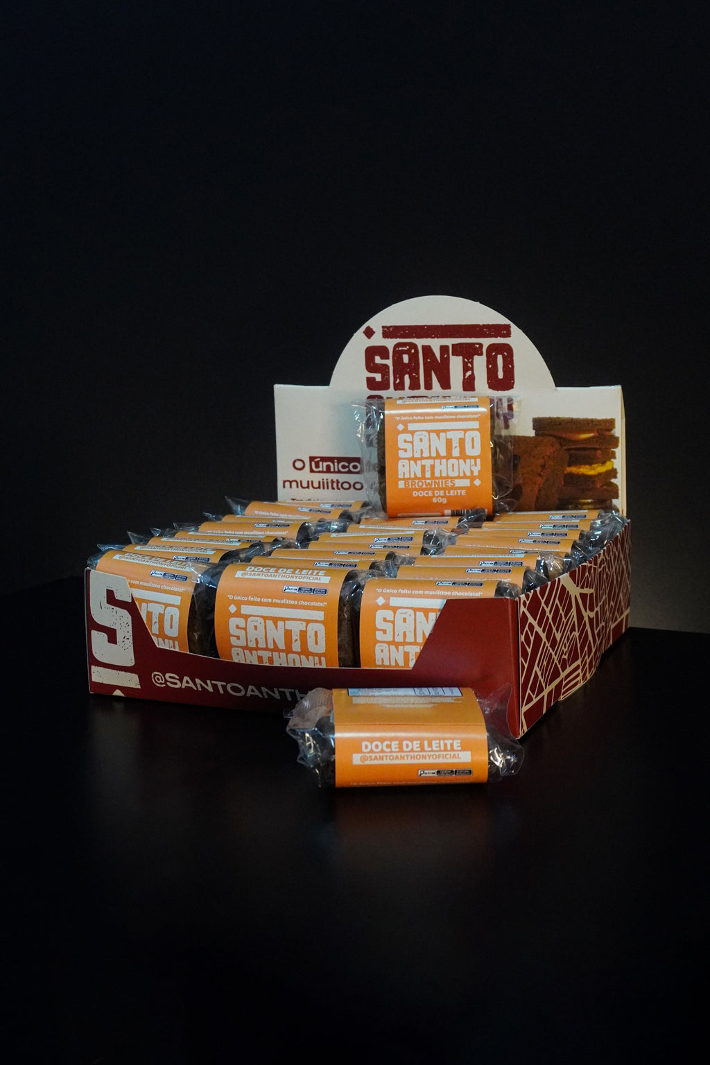 Caixa Brownie Doce de Leite 24 unidades