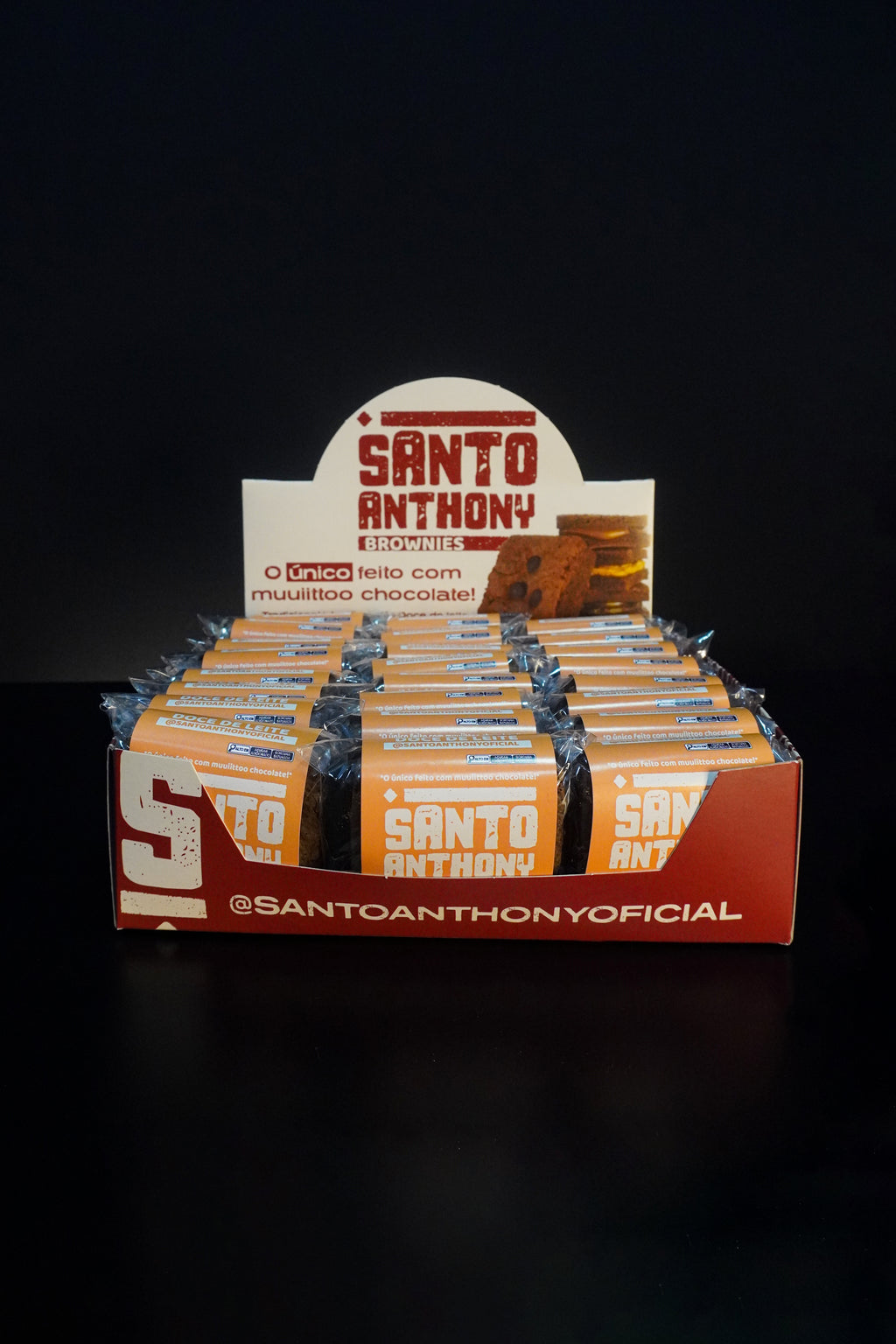 Caixa Brownie Doce de Leite 24 unidades