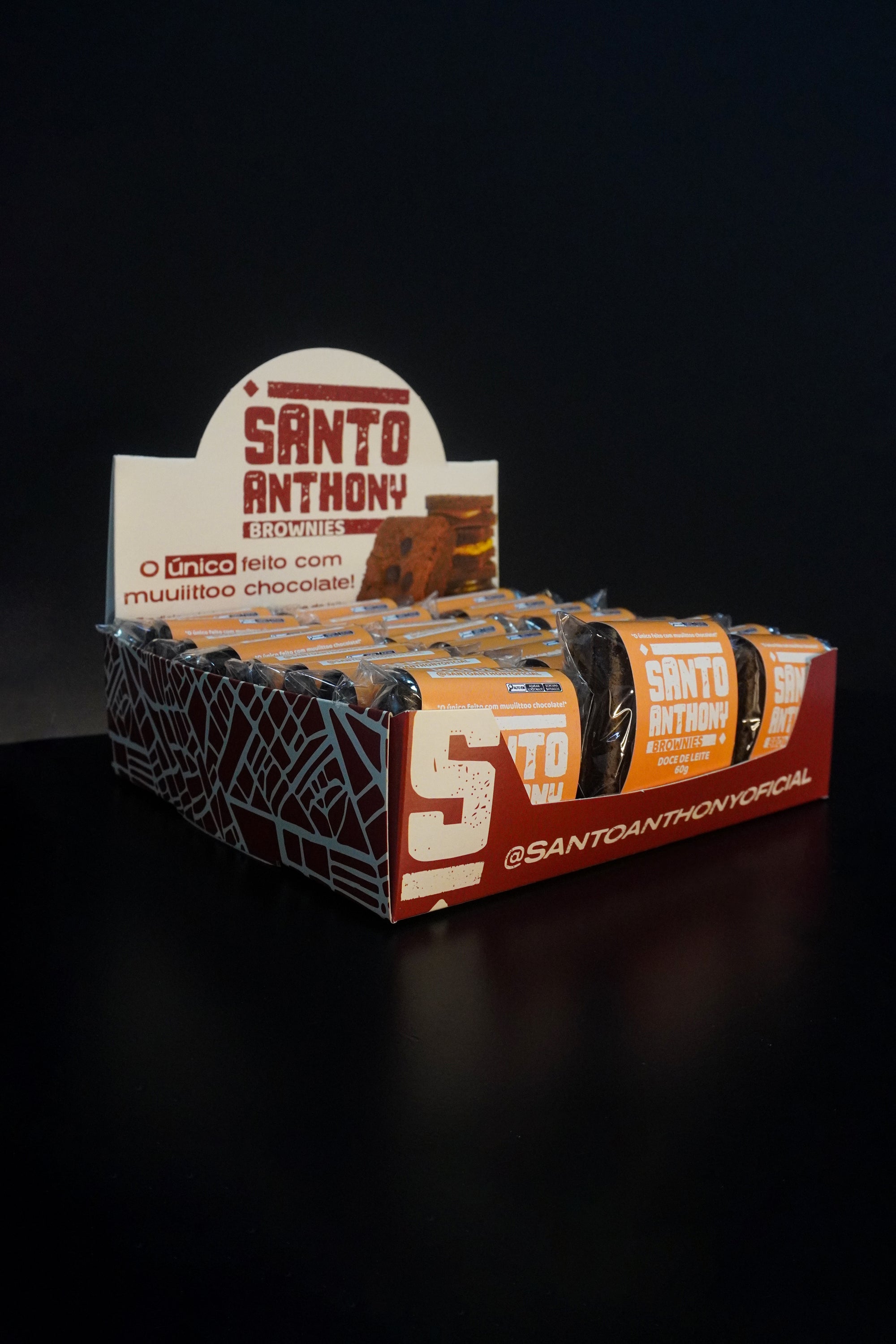 Caixa Brownie Doce de Leite 24 unidades