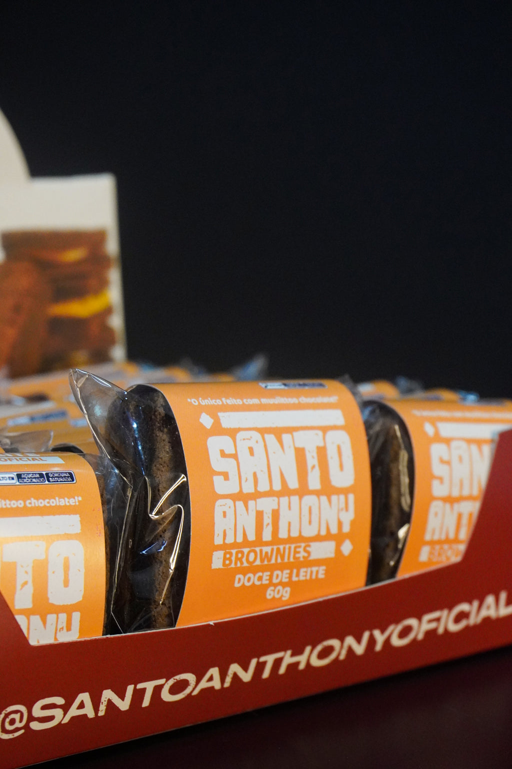 Caixa Brownie Doce de Leite 24 unidades