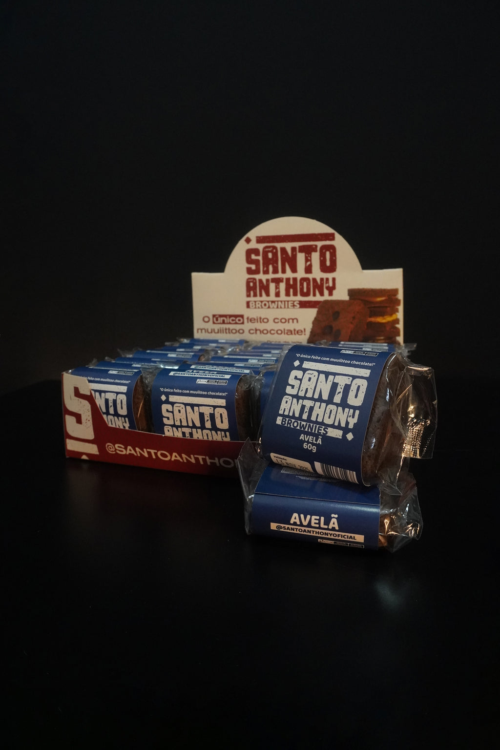 Caixa Brownie Avelã 24 unidades