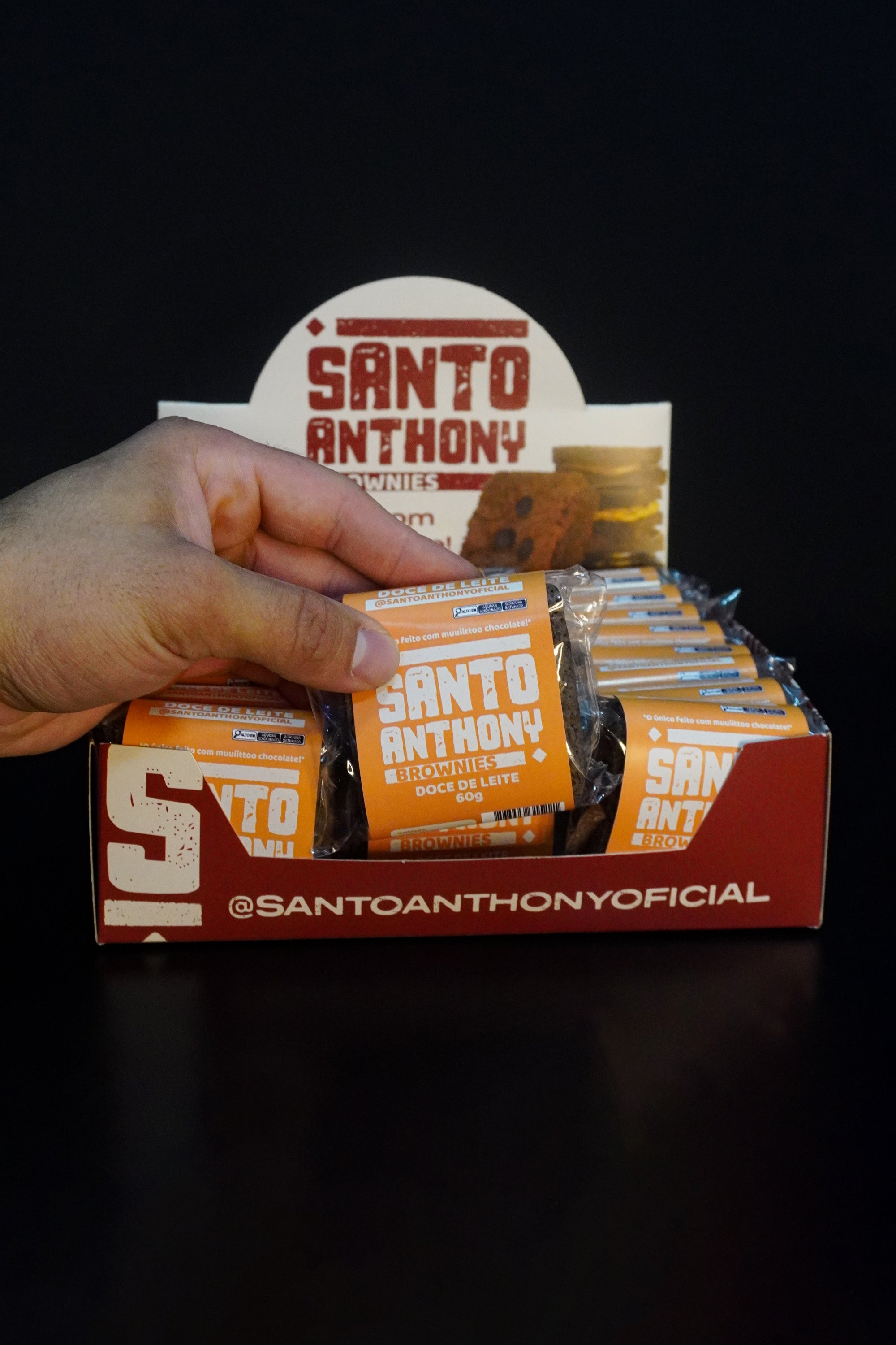 Caixa Brownie Doce de Leite 24 unidades