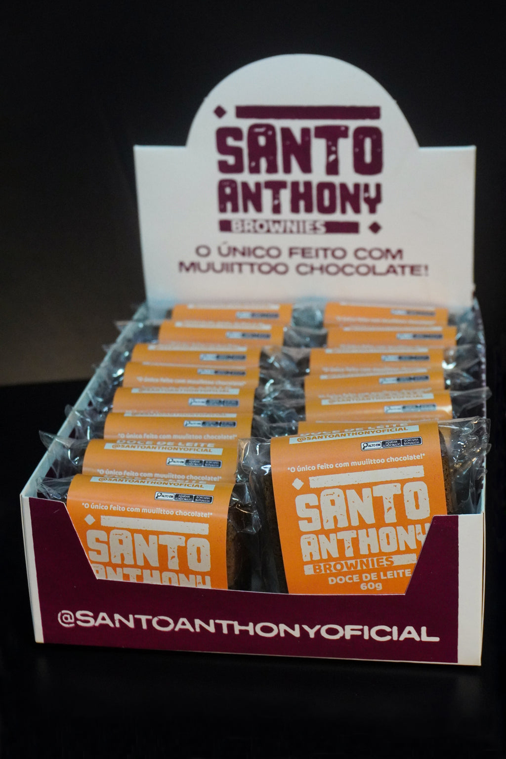 Caixa Brownie Doce de Leite 16 unidades