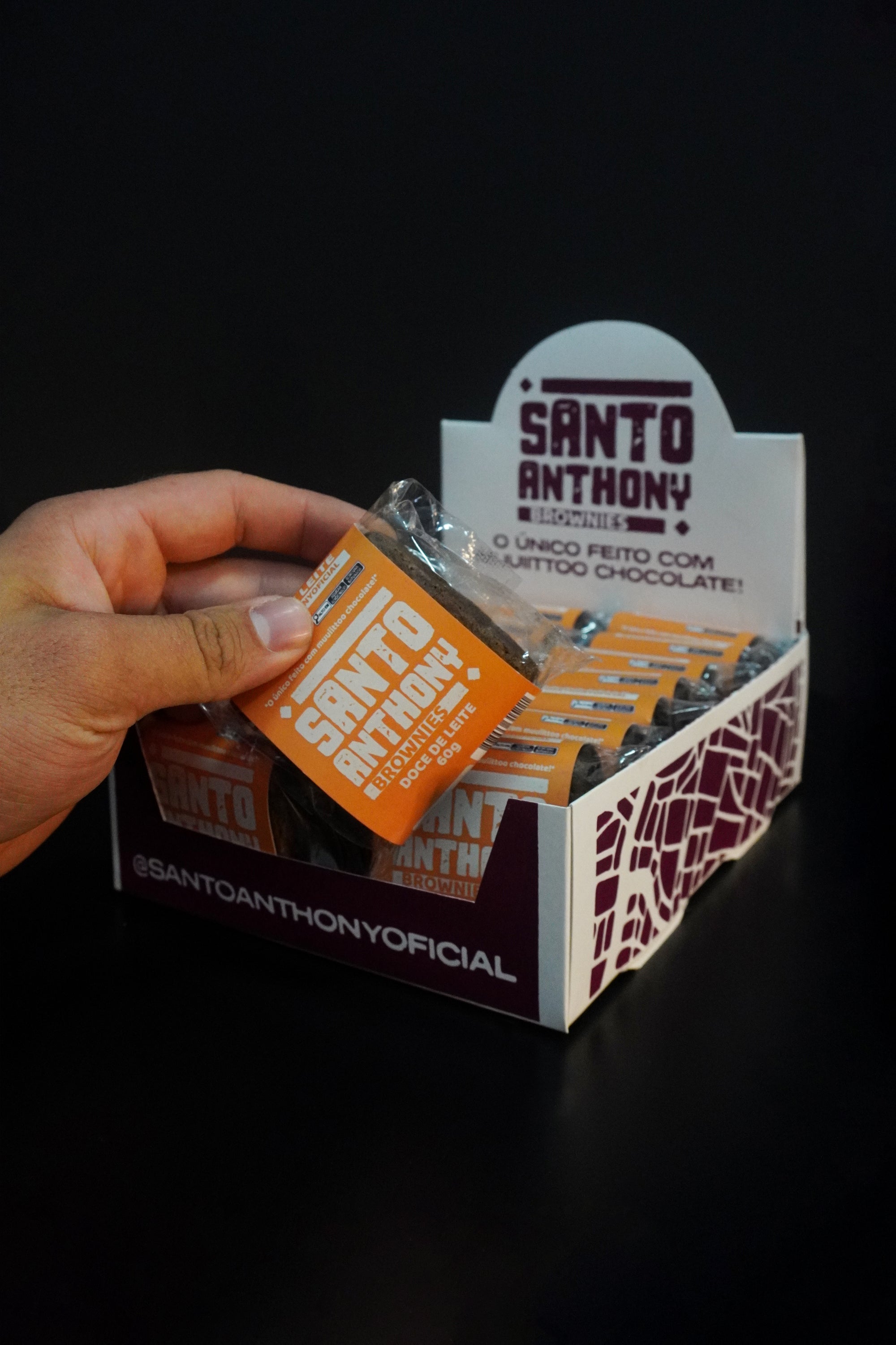 Caixa Brownie Doce de Leite 16 unidades